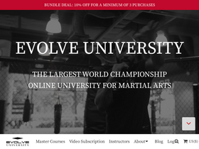 'evolve-university.com' screenshot
