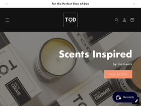 todcandles.com.au homepage screenshot