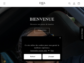 Fayashop homepage screenshot