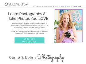'clicklovegrow.com' screenshot