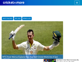 'cricketnmore.com' screenshot