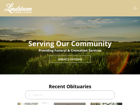 'lindstromfuneralhomes.com' screenshot