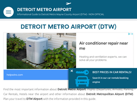 'detroit-airport.com' screenshot