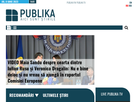 'publika.md' screenshot