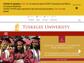 'tuskegee.edu' screenshot