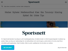 'sportsnett.no' screenshot