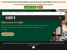 'kbr.be' screenshot