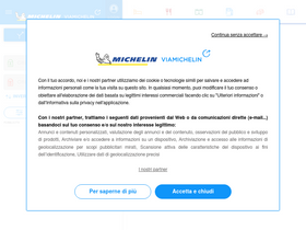 'viamichelin.it' screenshot