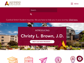 'alverno.edu' screenshot