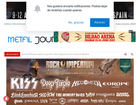 'metaljournal.net' screenshot