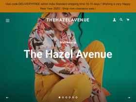 thehazelavenue.com homepage screenshot