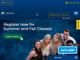 'pensacolastate.edu' screenshot