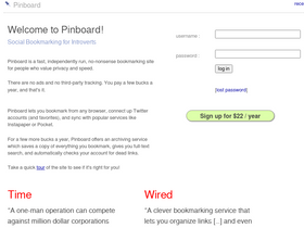 'pinboard.in' screenshot