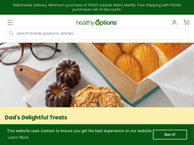 'healthyoptions.com.ph' screenshot