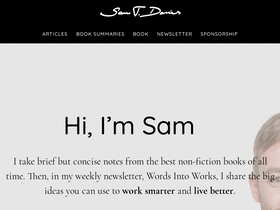 'samuelthomasdavies.com' screenshot