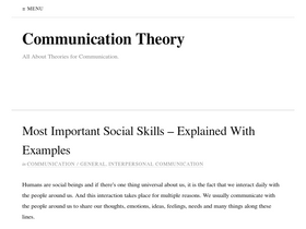 'communicationtheory.org' screenshot