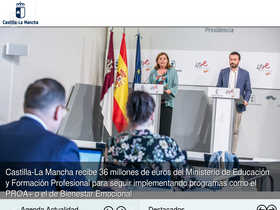 'castillalamancha.es' screenshot