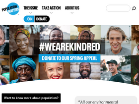 'populationmatters.org' screenshot