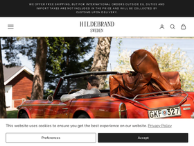 Hildebrandsweden homepage screenshot