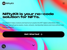 'niftykit.com' screenshot