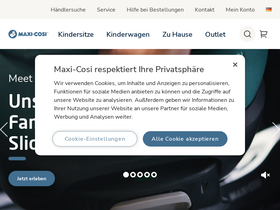 'maxi-cosi.de' screenshot