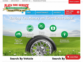 'plazatireservice.com' screenshot