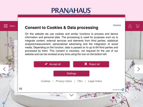 'pranahaus.de' screenshot