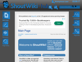 'shoutwiki.com' screenshot
