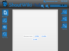 'shoutwiki.com' screenshot