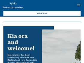 'interislander.co.nz' screenshot
