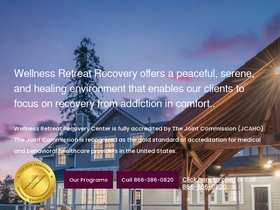 'wellnessretreatrecovery.com' screenshot