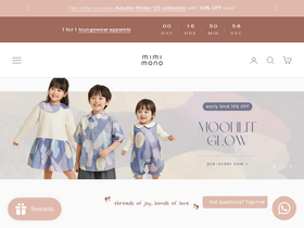 mimimono.com homepage screenshot