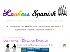 'lawlessspanish.com' screenshot