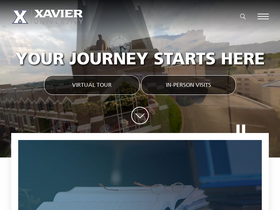 'xavier.edu' screenshot