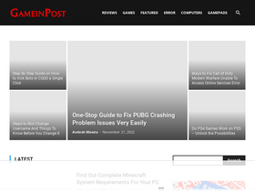 'gameinpost.com' screenshot