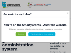 'smartygrants.com.au' screenshot