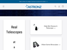 astronomy.co.nz homepage screenshot