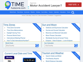 'timehubzone.com' screenshot
