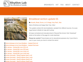 'rhythm-lab.com' screenshot