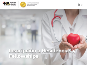 'hospitalaleman.org.ar' screenshot