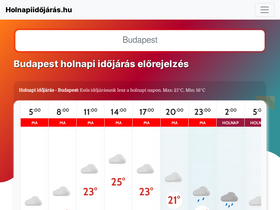 'holnapiidojaras.hu' screenshot