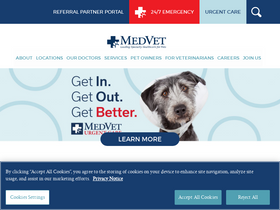 'medvetforpets.com' screenshot