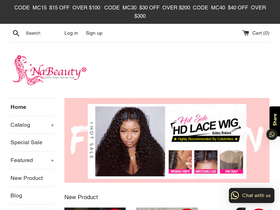 NaBeautyHairOfficial homepage screenshot