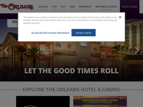 'orleanscasino.com' screenshot