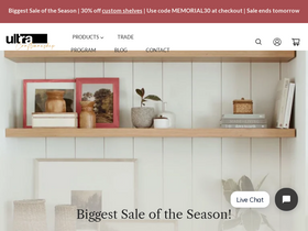 'ultrashelf.com' screenshot