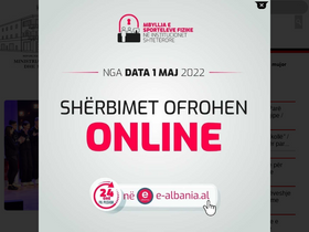 'arsimi.gov.al' screenshot