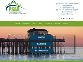 'psar.org' screenshot