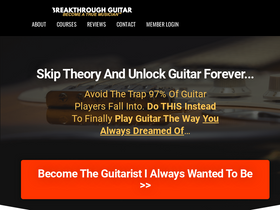 'breakthroughguitar.com' screenshot