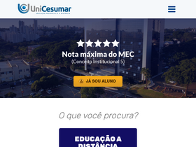 'unicesumar.edu.br' screenshot