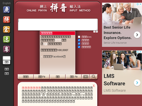 'pinyinput.com' screenshot